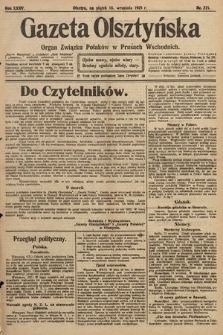 Gazeta Olsztyńska : organ Związku Polaków w Prusach Wschodnich. 1921, nr 215