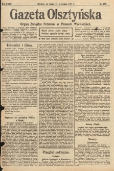 Gazeta Olsztyńska : organ Związku Polaków w Prusach Wschodnich. 1921, nr 219
