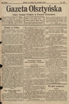 Gazeta Olsztyńska : organ Związku Polaków w Prusach Wschodnich. 1921, nr 222