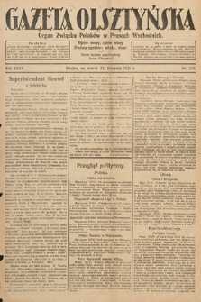 Gazeta Olsztyńska : organ Związku Polaków w Prusach Wschodnich. 1921, nr 270