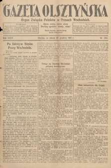 Gazeta Olsztyńska : organ Związku Polaków w Prusach Wschodnich. 1921, nr 285