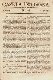 Gazeta Lwowska. 1816, nr 108