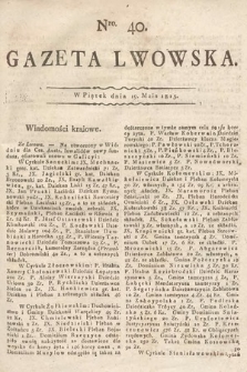 Gazeta Lwowska. 1815, nr 40