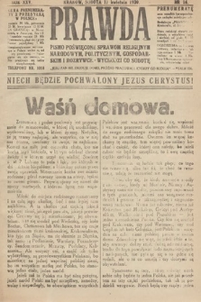 Prawda : pismo poświęcone sprawom religijnym, narodowym, politycznym, gospodarskim i rozrywce. 1920, nr 16