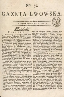 Gazeta Lwowska. 1815, nr 52