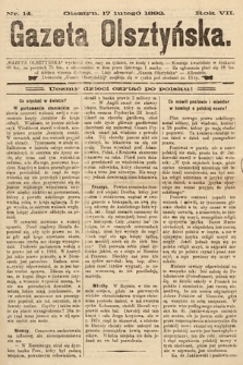 Gazeta Olsztyńska. 1892, nr 14