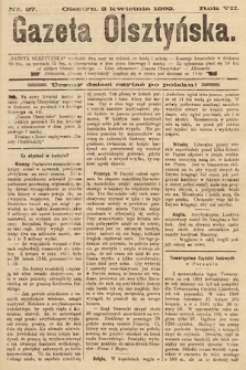Gazeta Olsztyńska. 1892, nr 27
