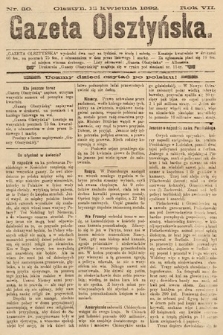 Gazeta Olsztyńska. 1892, nr 30