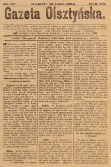Gazeta Olsztyńska. 1892, nr 57