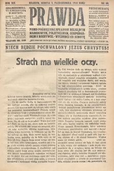 Prawda : pismo poświęcone sprawom religijnym, narodowym, politycznym, gospodarskim i rozrywce. 1914, nr 40