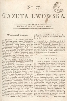 Gazeta Lwowska. 1815, nr 77