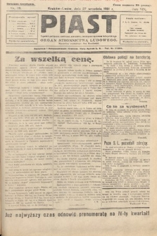 Piast : tygodnik polityczny, społeczny, oświatowy, poświęcony sprawom ludu polskiego : Naczelny organ Polskiego Stronnictwa Ludowego. 1931, nr 39