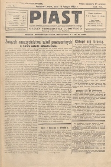 Piast : tygodnik polityczny, społeczny, oświatowy, poświęcony sprawom ludu polskiego : Naczelny organ Polskiego Stronnictwa Ludowego. 1932, nr 7