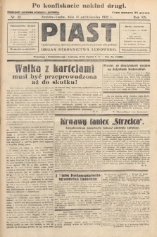 Piast : tygodnik polityczny, społeczny, oświatowy, poświęcony sprawom ludu polskiego : Naczelny organ Polskiego Stronnictwa Ludowego. 1932, nr 42