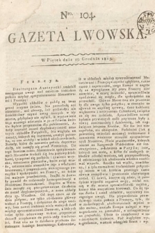 Gazeta Lwowska. 1815, nr 104