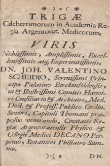 Tournefortius Alsaticvs Cis Et Trans Rhenanvs Sive Opusculum Botanicum : Ope cujus Plantarum species, genera ac differentiis præprimis Argentoratum [...] In Montibus, Vallibus, Sylvis, in & sub Aquis nascentes, spatioque menstruo florentes Tyro sub Excursionibus botanicis facillime dignoscere suæque Memoriae in Nominibus imprimendis, Ex Principiis Tovrnefortii consulere possit. Otio privato conscriptum ac aliquibus tabulis aeneis illustratum a Franc. Balthasare von Lindern [...]