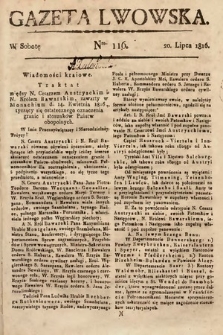 Gazeta Lwowska. 1816, nr 116