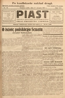 Piast : tygodnik polityczny, społeczny, oświatowy, poświęcony sprawom ludu polskiego : Naczelny organ Polskiego Stronnictwa Ludowego. 1933, nr 35