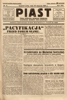 Piast : pismo polityczne, społeczne, oświatowe, poświęcone sprawom ludu polskiego. 1934, nr 6