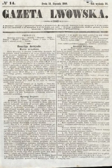 Gazeta Lwowska. 1860, nr 14