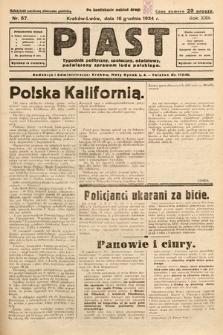 Piast : tygodnik polityczny, społeczny, oświatowy, poświęcony sprawom ludu polskiego. 1934, nr 57