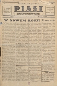 Piast : pismo polityczne, społeczne, oświatowe, poświęcone sprawom ludu polskiego. 1935, nr 1