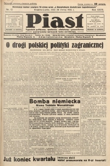 Piast : pismo polityczne, społeczne, oświatowe, poświęcone sprawom ludu polskiego. 1935, nr 12