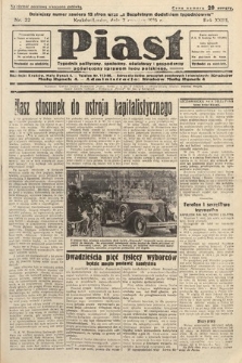 Piast : pismo polityczne, społeczne, oświatowe, poświęcone sprawom ludu polskiego. 1935, nr 22