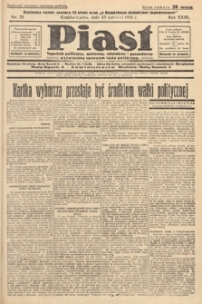Piast : pismo polityczne, społeczne, oświatowe, poświęcone sprawom ludu polskiego. 1935, nr 25