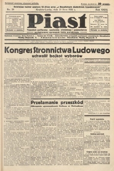 Piast : pismo polityczne, społeczne, oświatowe, poświęcone sprawom ludu polskiego. 1935, nr 29
