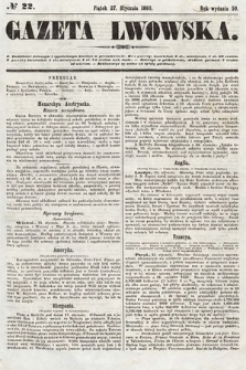 Gazeta Lwowska. 1860, nr 22