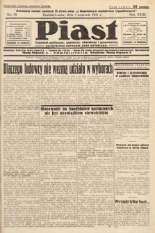 Piast : pismo polityczne, społeczne, oświatowe, poświęcone sprawom ludu polskiego. 1935, nr 35