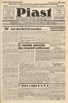 Piast : pismo polityczne, społeczne, oświatowe, poświęcone sprawom ludu polskiego. 1935, nr 45