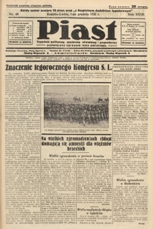 Piast : pismo polityczne, społeczne, oświatowe, poświęcone sprawom ludu polskiego. 1935, nr 48