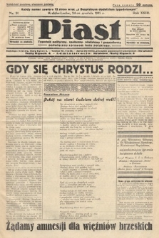 Piast : pismo polityczne, społeczne, oświatowe, poświęcone sprawom ludu polskiego. 1935, nr 51