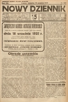 Nowy Dziennik. 1925, nr 204