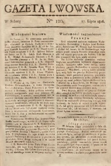 Gazeta Lwowska. 1816, nr 120