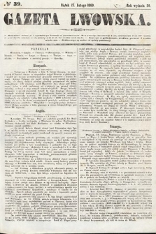 Gazeta Lwowska. 1860, nr 39