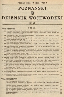 Poznański Dziennik Wojewódzki. 1948, nr 21