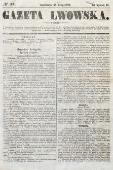 Gazeta Lwowska. 1860, nr 47