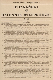 Poznański Dziennik Wojewódzki. 1948, nr 28