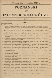 Poznański Dziennik Wojewódzki. 1948, nr 31