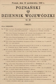 Poznański Dziennik Wojewódzki. 1948, nr 38