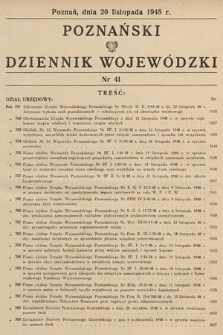 Poznański Dziennik Wojewódzki. 1948, nr 41