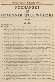 Poznański Dziennik Wojewódzki. 1948, nr 42