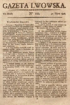 Gazeta Lwowska. 1816, nr 122