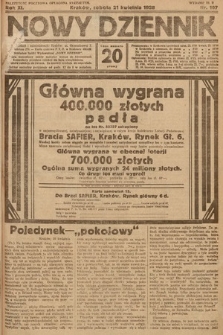 Nowy Dziennik. 1928, nr 107