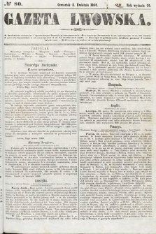 Gazeta Lwowska. 1860, nr 80