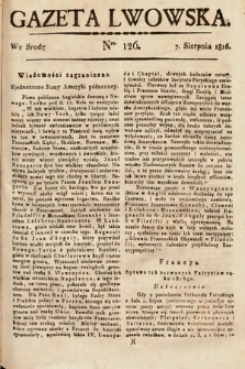 Gazeta Lwowska. 1816, nr 126