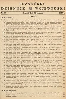 Poznański Dziennik Wojewódzki. 1949, nr 23